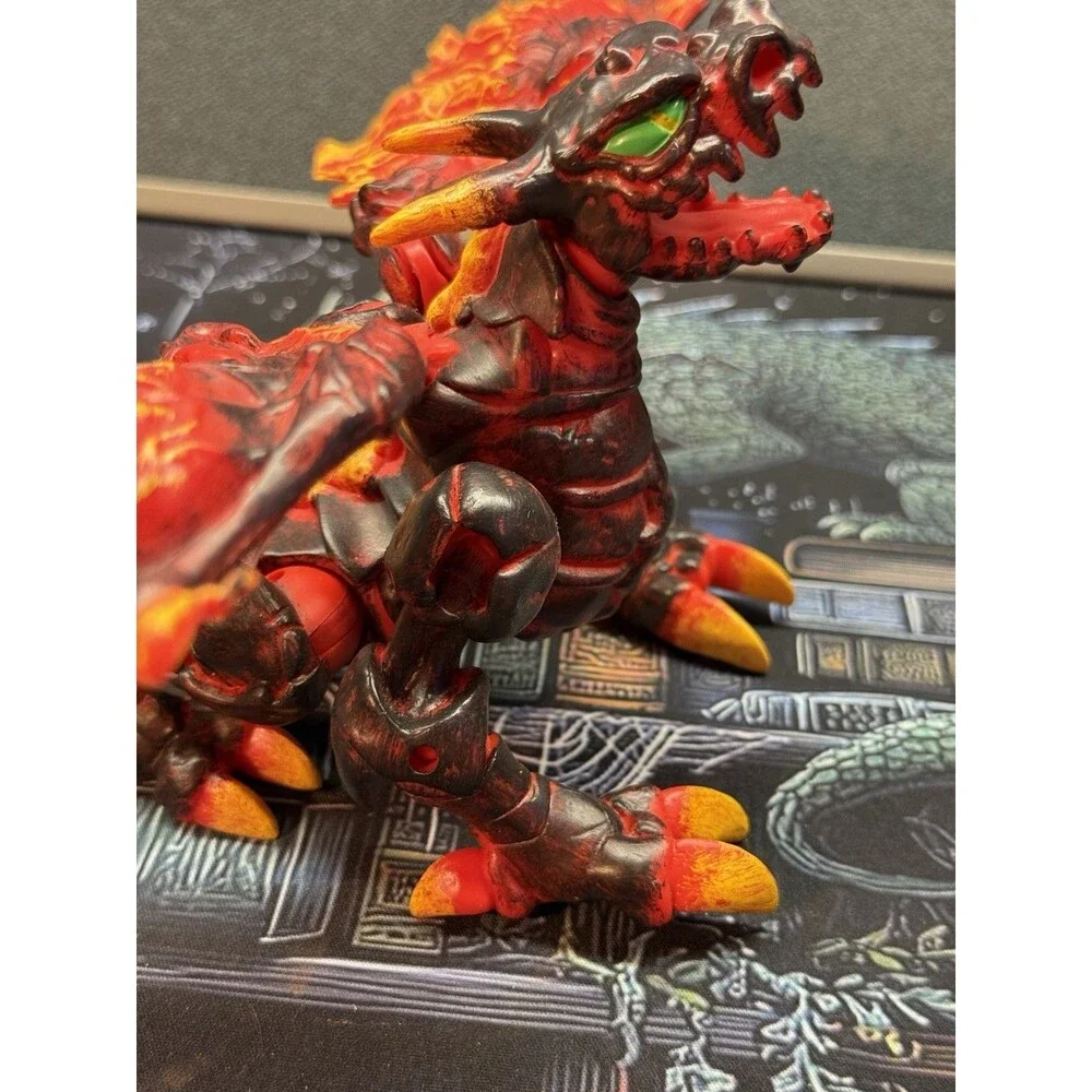 Mega Bloks- Fire & Ice Dragons # 9892 Smoke Dragon Lava Wings Firestorm Retired